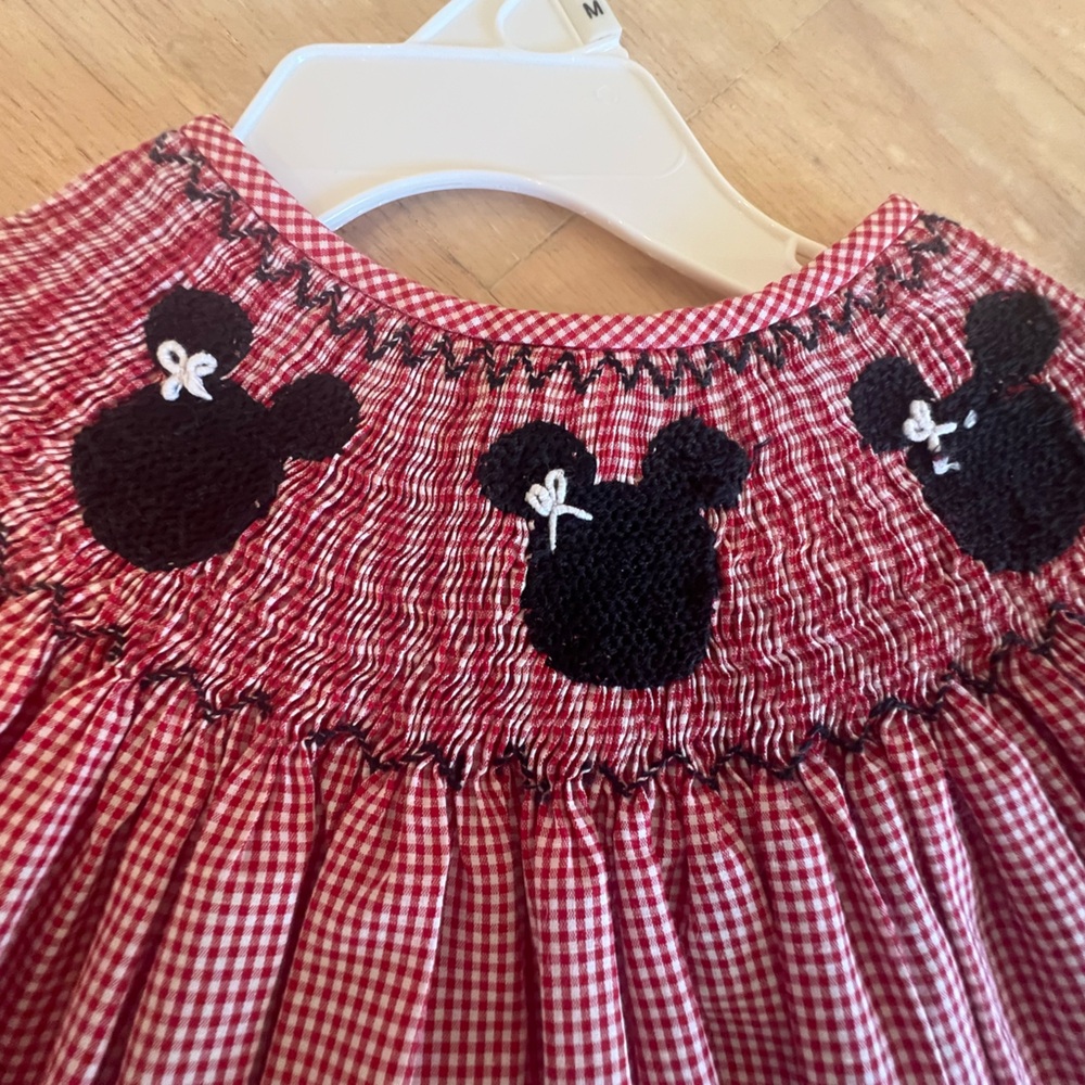 Minnie smocked Disney dress